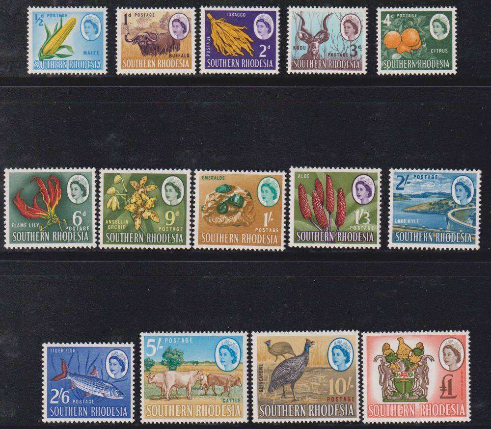 SOUTHERN RHODESIA  1964 DEFINITIVES UNMOUNTED MINT