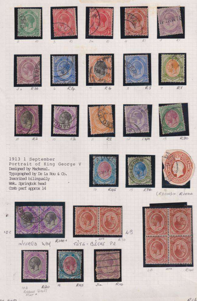 SA EARLY COLLECTION & 1910 2 1/2d WITH 1st DAY CANCEL