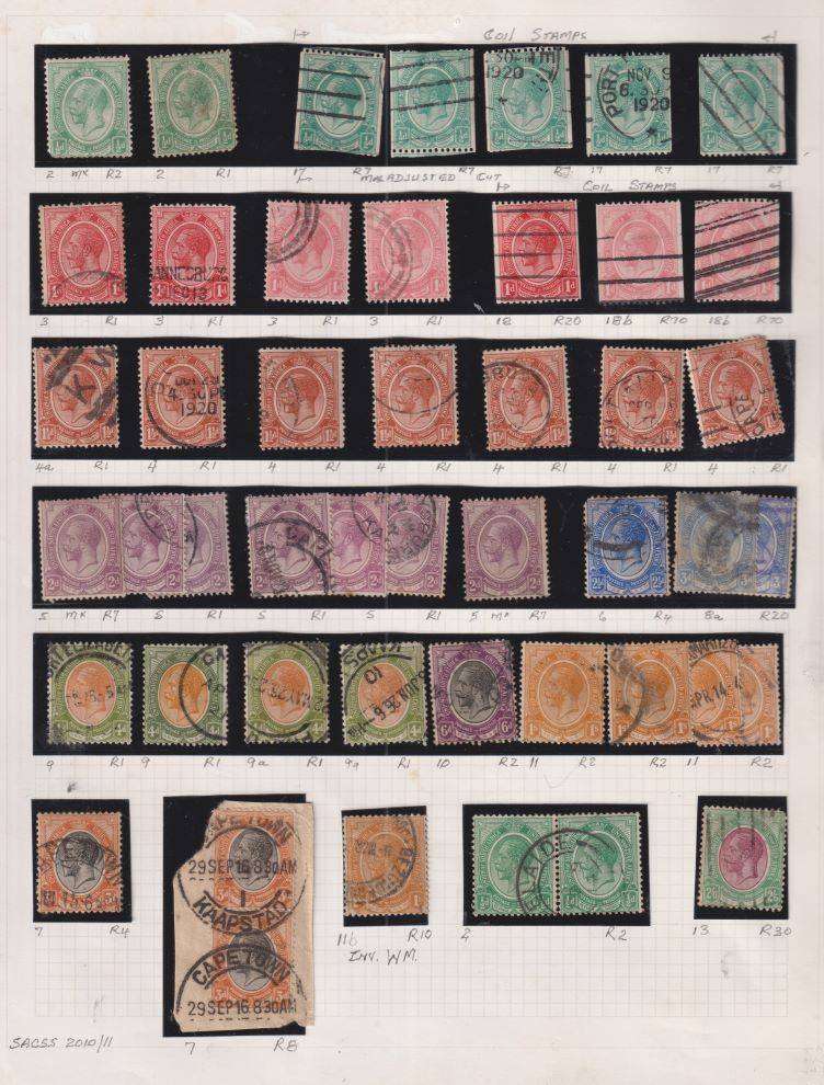 SA EARLY COLLECTION & 1910 2 1/2d WITH 1st DAY CANCEL