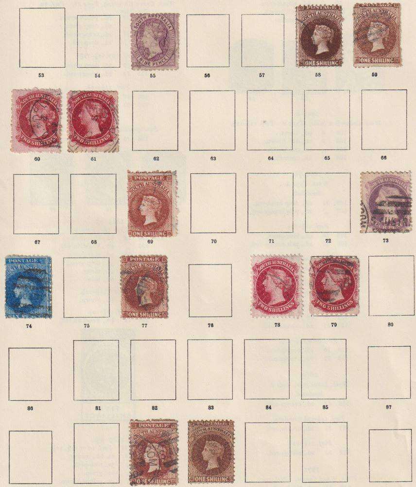 SOUTH AUSTRALIA OLD TIME COLLECTION ON PAGES