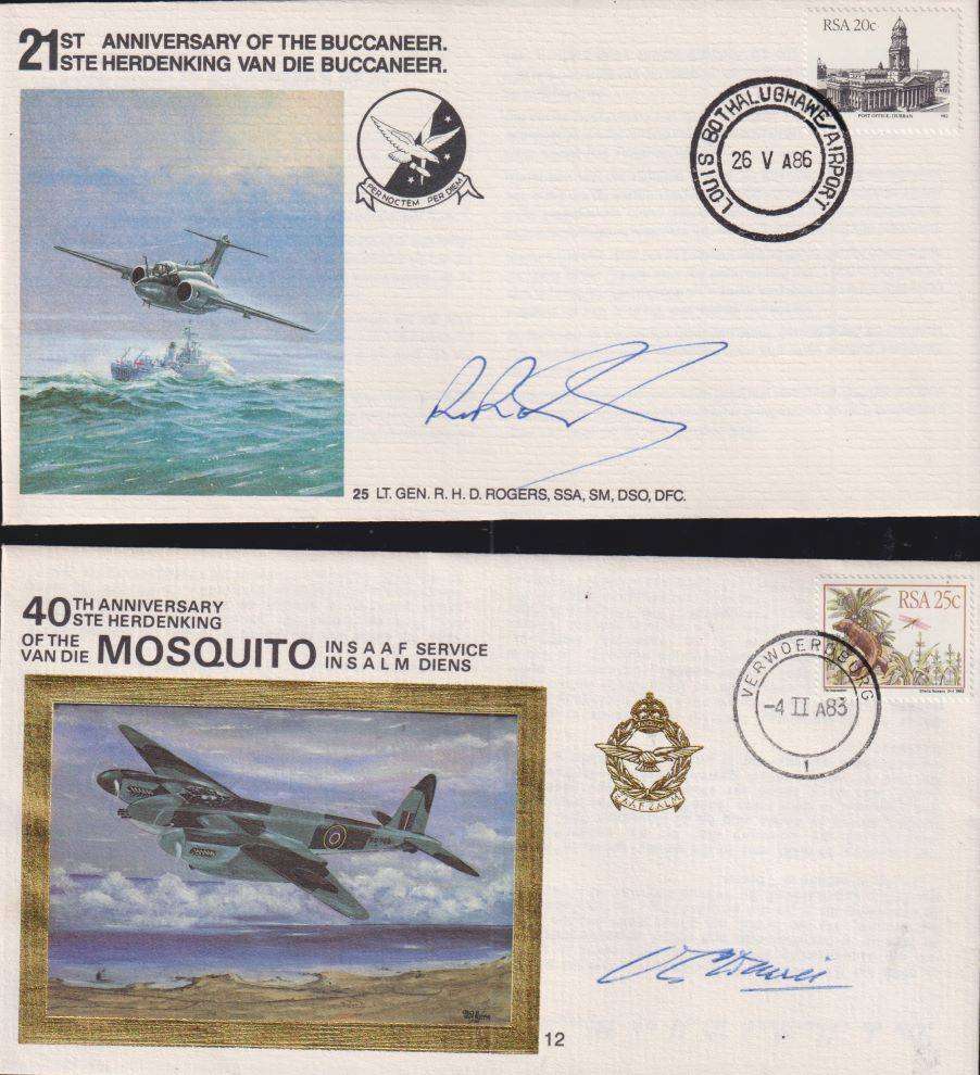 SOUTH AFRICAN AIRFORCE GREAT LOT OF COVERS-MANY SIGNED