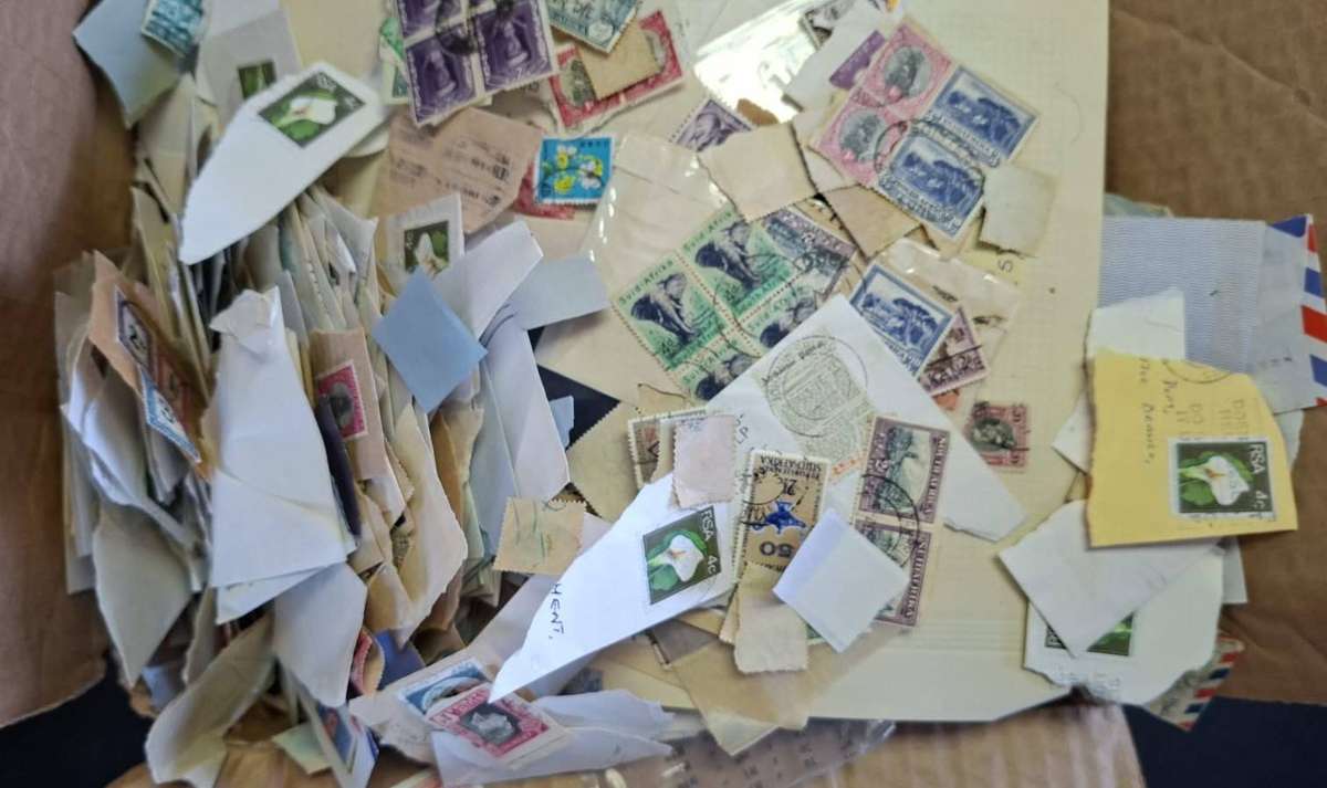HUGE BOX OF USED STAMPS - FOR COLLECTION ONLY!