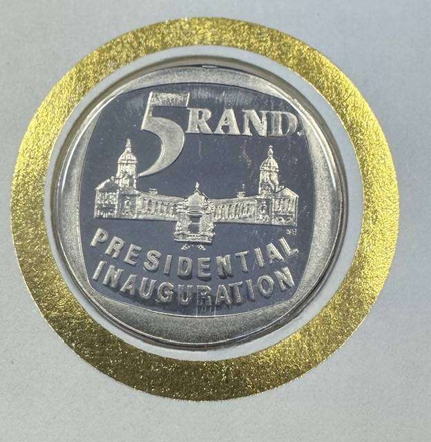 RSA 1994 INAUGURATION R5,00 FDC-PERFECT