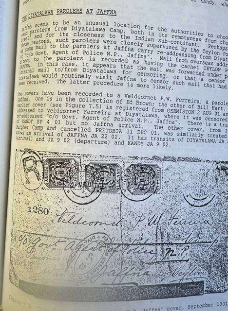 ANGLO BOER WAR - CEYLON - A MUST FOR THE ABW COLLECTOR!