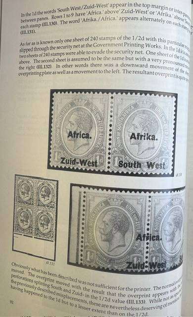 OVERPRINTED STAMPS OF SOUTH WEST AFRICA - BECKER - SIGNED EDITION - SCARCE!
