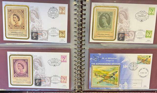 GREAT BRITAIN COLLECTION OF 48 SUPERB "SILK" COVERS 1998