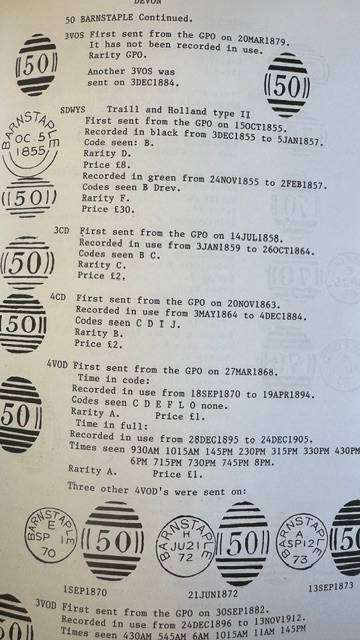 GB - BARRED NUMERAL CANCELLATIONS B -D