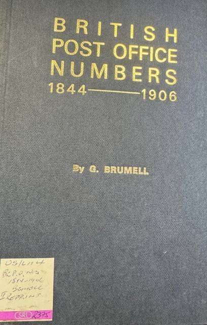 GREAT BRITAIN PO NUMBERS 1844-1906