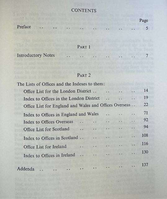 GREAT BRITAIN PO NUMBERS 1844-1906