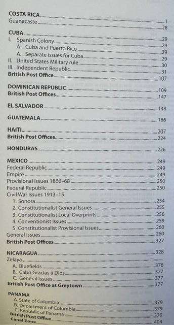 STANLEY GIBBONS CENTRAL AMERICA CATALOGUE 3rd EDITION 2007