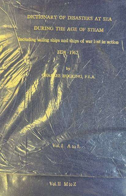 DISASTERS AT SEA - TWO AMAZING VOLUMES - POSTAL HISTORY