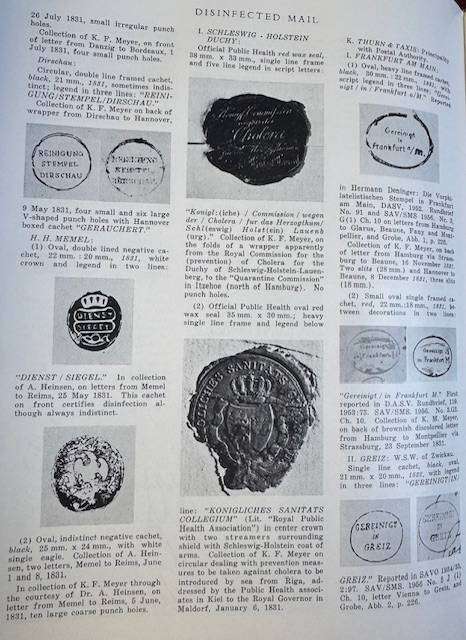 DISINFECTED MAIL - A SUPERB PUBLICATION FOR THE SPECIALIST