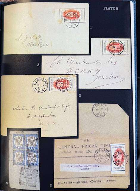 NYASALAND  BCA PROVISIONAL ISSUES BY DE ROBECK