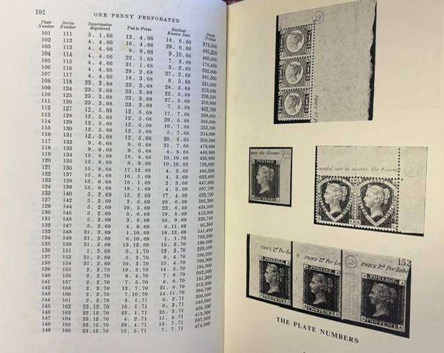 GREAT BRITAIN POSTAGE STAMPS- 3 VOLUMES, INCLUDES PLATING etc
