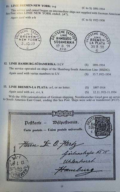 A CENTURY OF GERMAN SHIP POSTS- AS NEW!