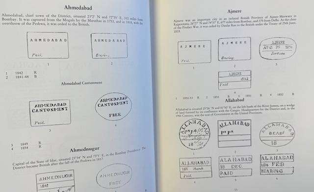 INDIA - HANDSTRUCK POSTAGE STAMPS CATALOGUE
