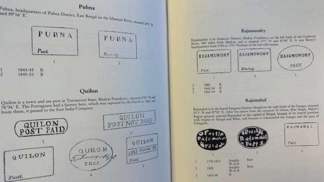 INDIA - HANDSTRUCK POSTAGE STAMPS CATALOGUE