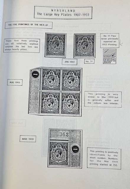 NYASALAND KEY PLATES STUDY & BCA BOOK