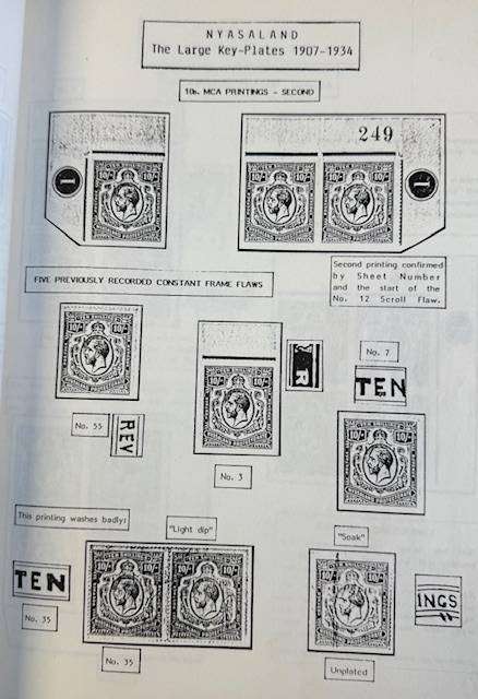 NYASALAND KEY PLATES STUDY & BCA BOOK