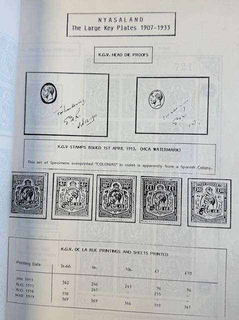 NYASALAND KEY PLATES STUDY & BCA BOOK