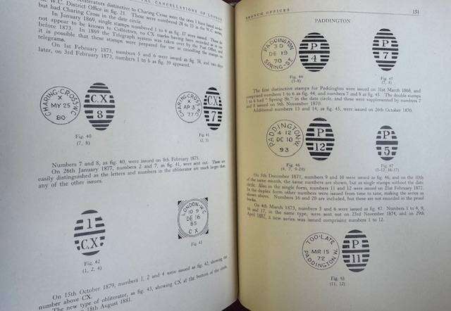 POSTAL CANCELLATIONS OF LONDON - 1840-1890