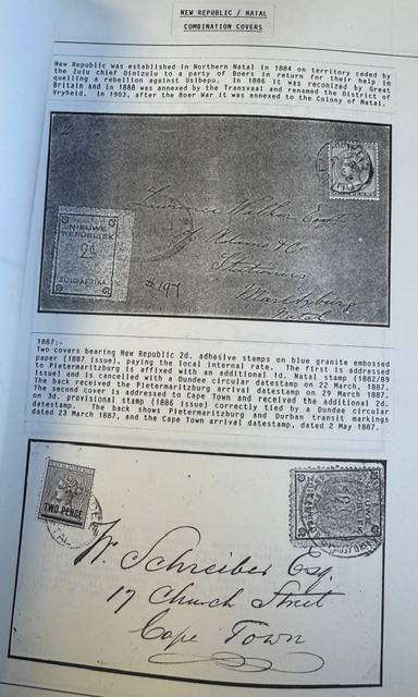 NATAL BOUND COPY OF AWARD WINNING STAMP & POSTAL HISTORY COLLECTION