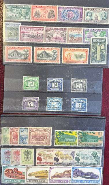 BRITISH COMMONWEALTH ODDMENTS ON CARDS M/UM