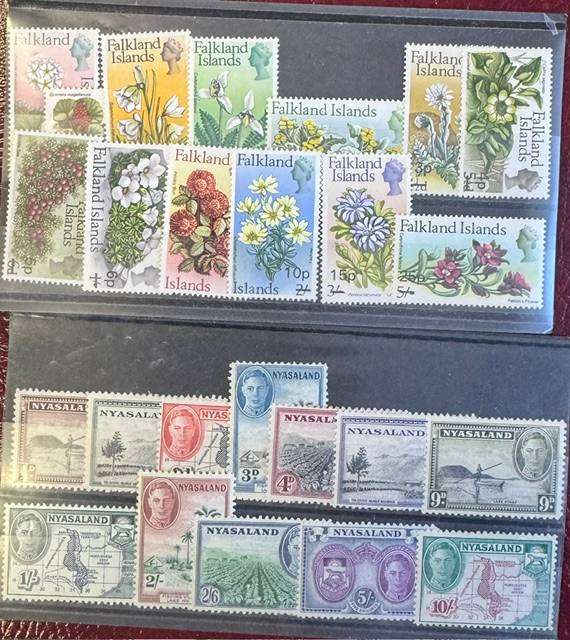 BRITISH COMMONWEALTH ODDMENTS ON CARDS M/UM