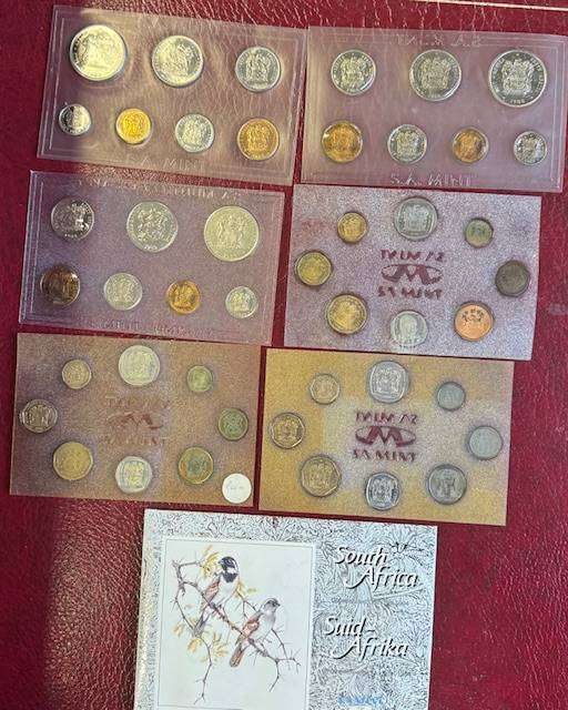 RSA UNCIRCULATED COINS 1970'S - 1990'S