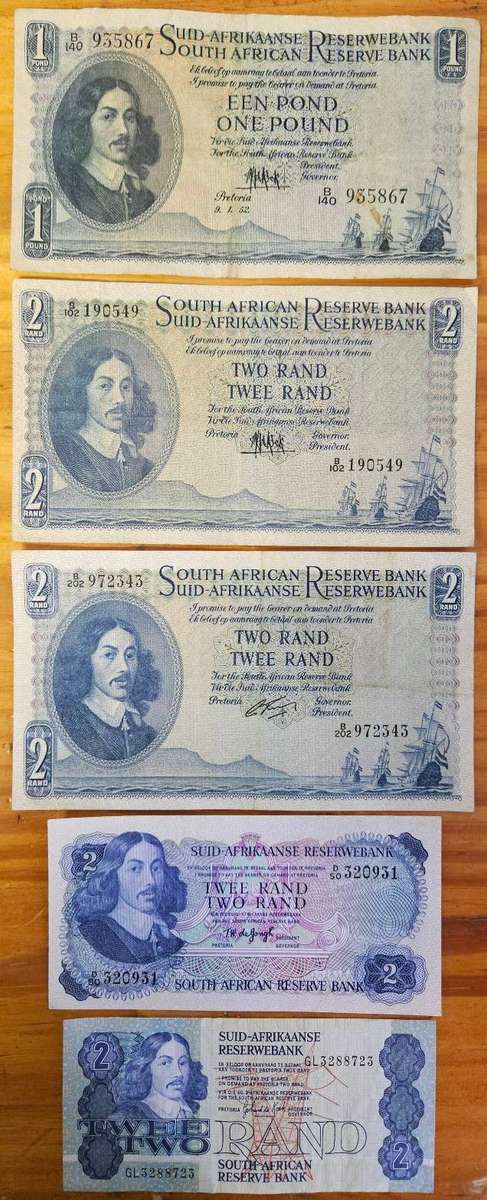SA £1, R2 VARIOUS NOTES