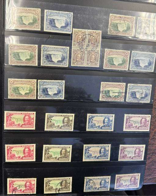 RHODESIA NICE MINT & USED LOT ON STOCK PAGES