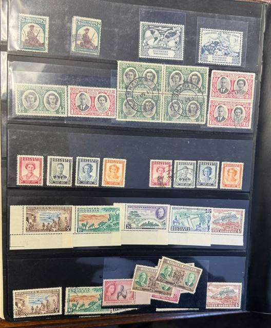 RHODESIA NICE MINT & USED LOT ON STOCK PAGES