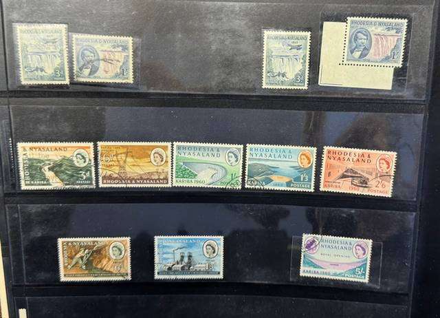 RHODESIA NICE MINT & USED LOT ON STOCK PAGES