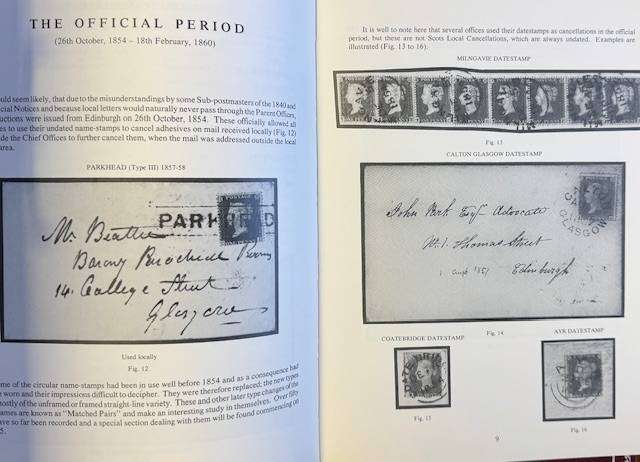 SCOTS LOCAL CANCELLATIONS 1854-60