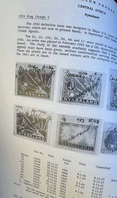 WATERLOW & SONS - THE DIE PROOFS PUBLICATION - EXCELLENT RHODESIA'S SECTION