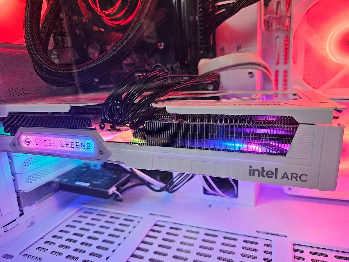 Intel Arc B580 Graphics card Steel Legend OC version