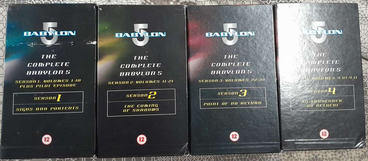Babylon 5 Seasons 1 to 4 VHS bundle plus 3 movies (47 VHS bundle)