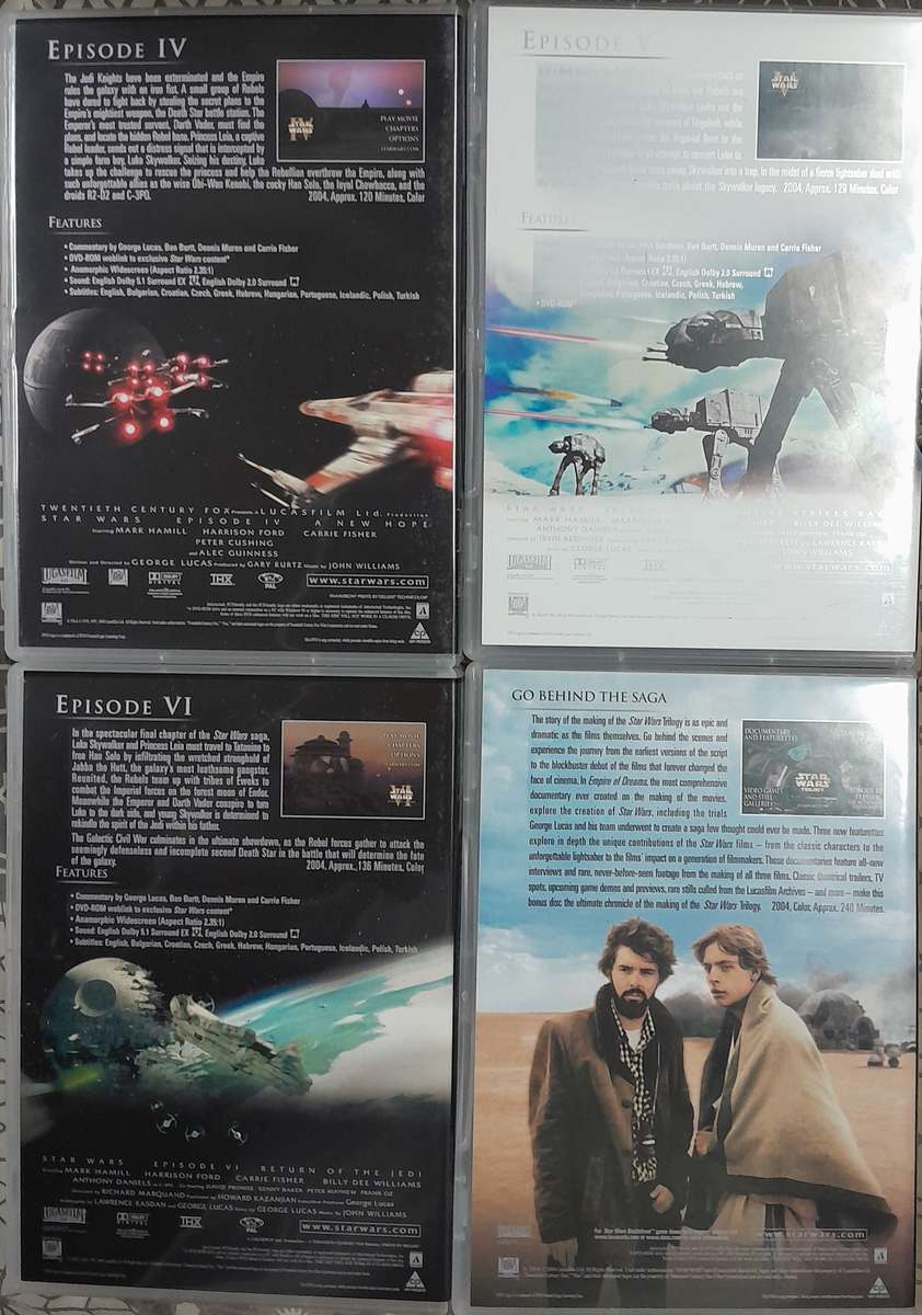 Star Wars Trilogy 4dvd box set