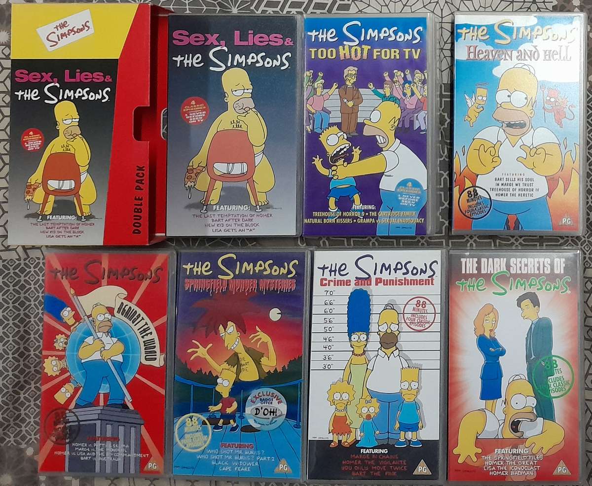 The Simpsons - 7 x VHS bundle