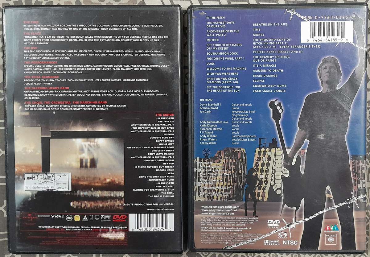 Roger Waters - 2 DVD Bundle (The Wall, live in Berlin and In the Flesh)