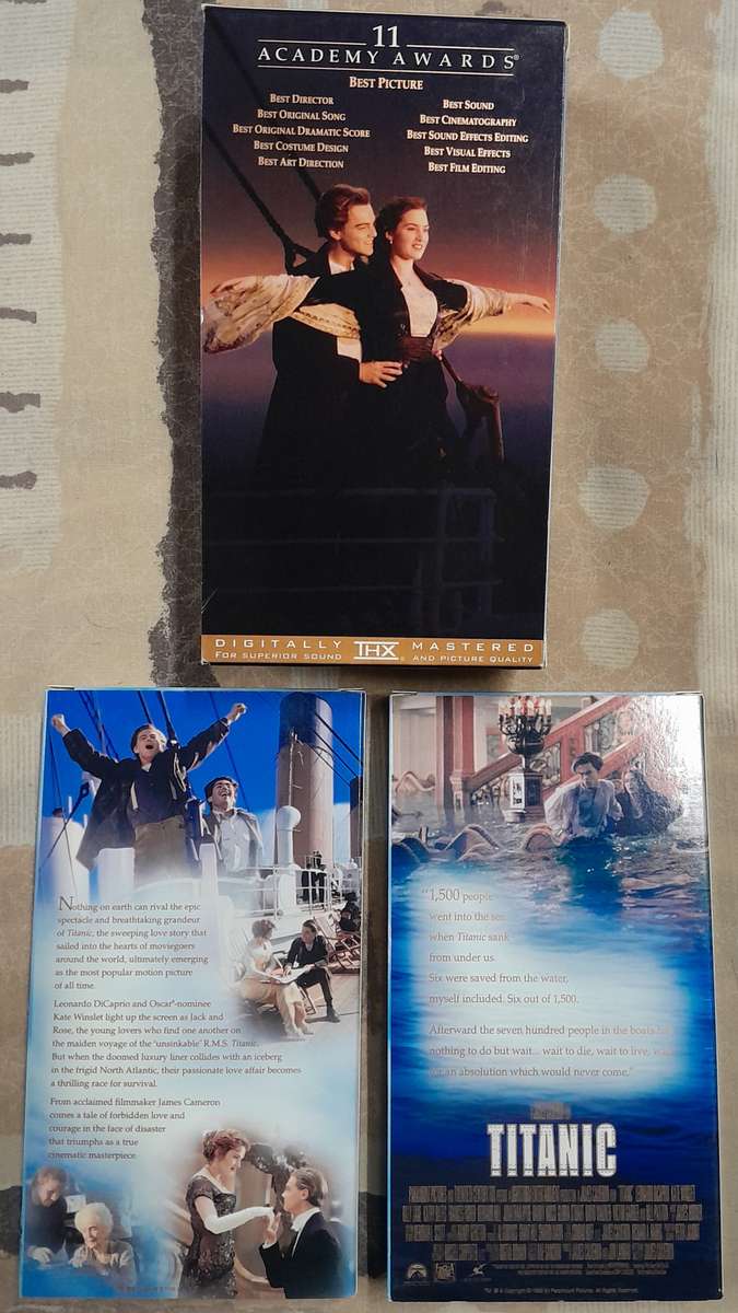 Titanic VHS (2 x NTSC cassettes) USA format