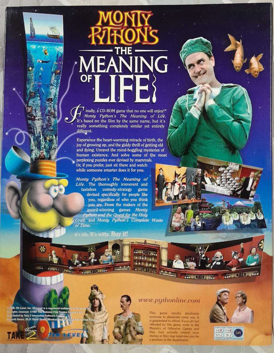 Monty Python - The Meaning of Life PC Big Box game