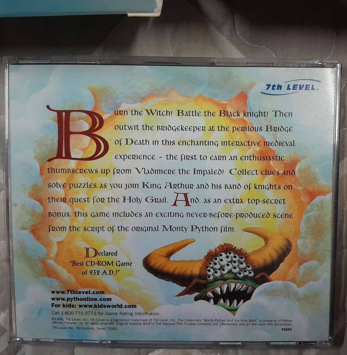 Monty Python - The Quest For The Holy Grail PC Big Box Game