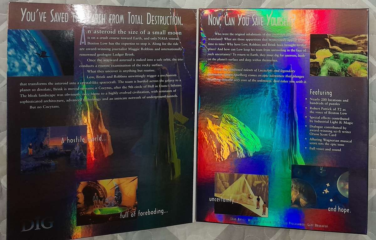 The Dig (Ultimate Bundle) PC Big Box Adventure Game (LucasArts)