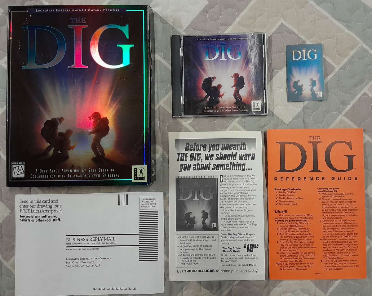 The Dig (Ultimate Bundle) PC Big Box Adventure Game (LucasArts)