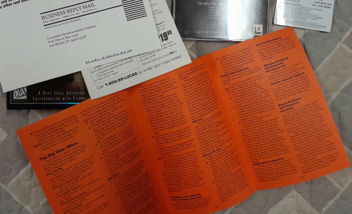 The Dig (Ultimate Bundle) PC Big Box Adventure Game (LucasArts)