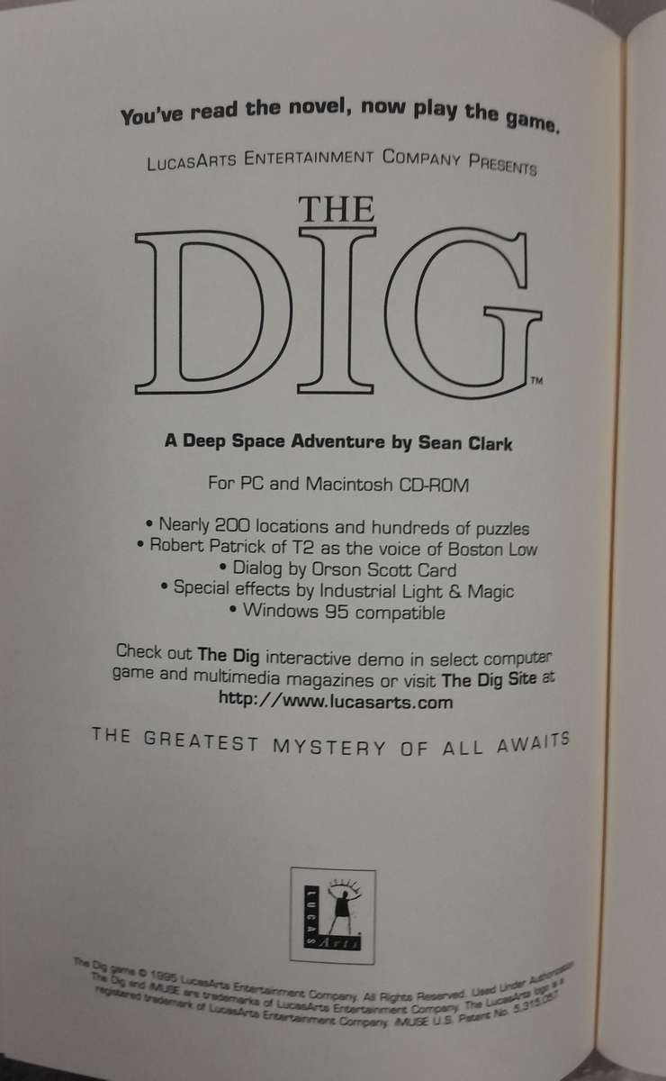 The Dig (Ultimate Bundle) PC Big Box Adventure Game (LucasArts)