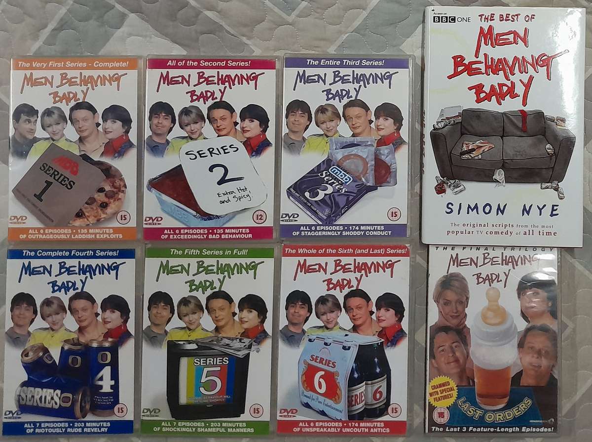 Men Behaving Badly - DVD bundle Series 1 to 6 PLUS "Last Orders" DVD and "Best of" book