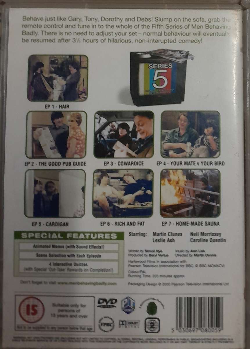 Men Behaving Badly - DVD bundle Series 1 to 6 PLUS "Last Orders" DVD and "Best of" book