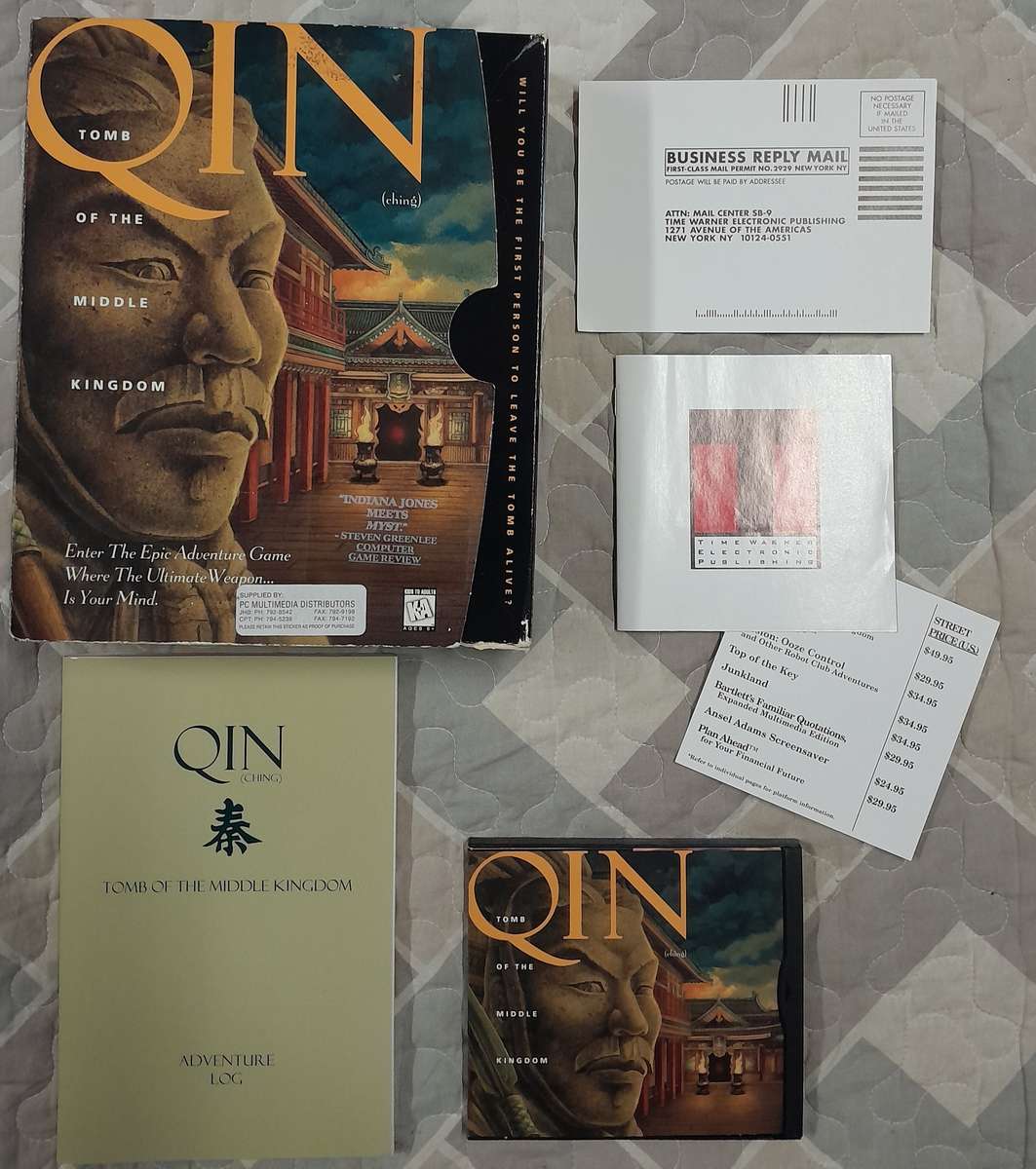 QIN - Tomb of the Middle Kingdom - PC Big Box Adventure Game